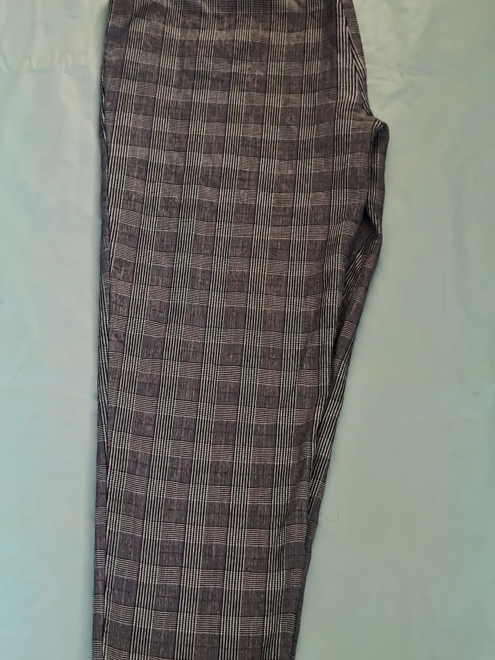 Kim Rogers Black Plaid Straight-Leg Pants - Picture 2 of 5